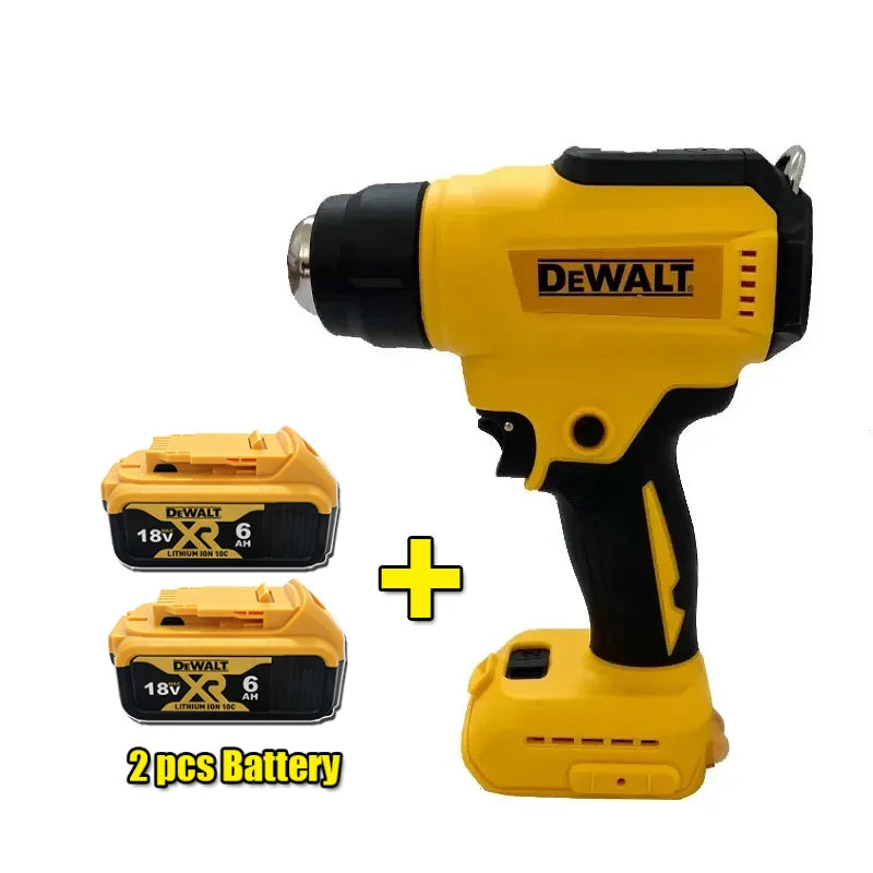 DEWALT brushless impact driver front view, compact yellow tool on white