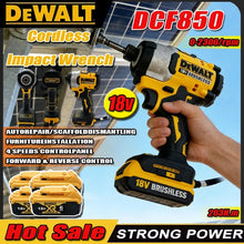 DEWALT brushless drill front view, yellow and black cordless tool