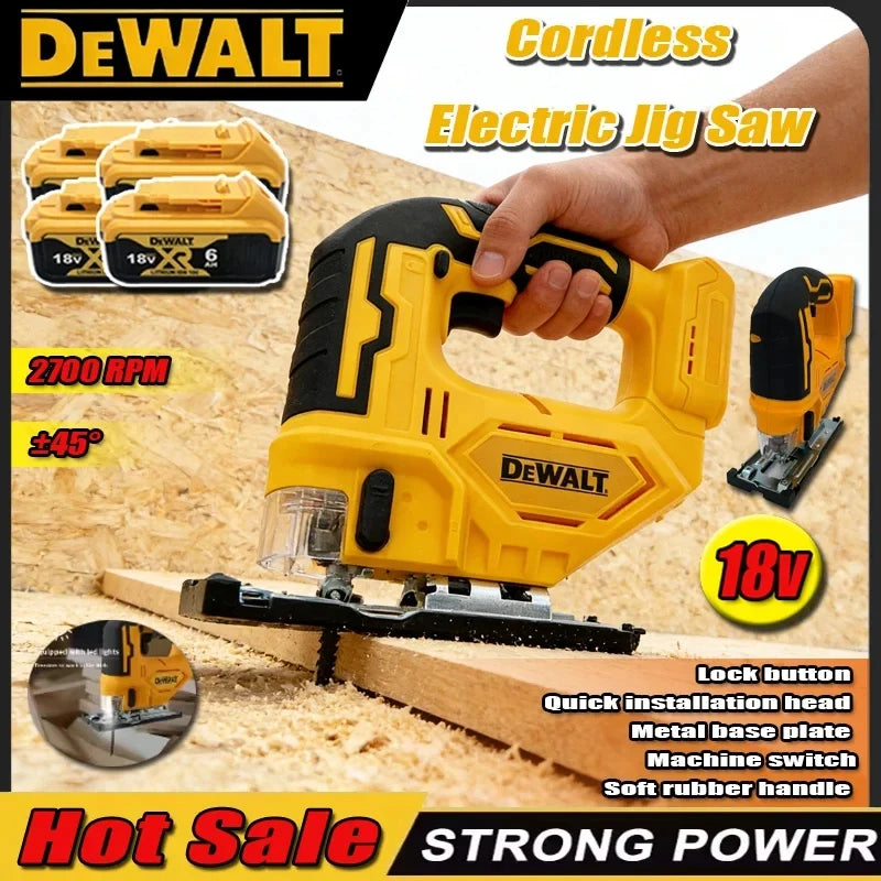 DEWALT cordless paint sprayer front view, yellow and black brushless tool