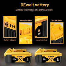 DeWALT FlexVolt battery technology diagram detail, yellow and black