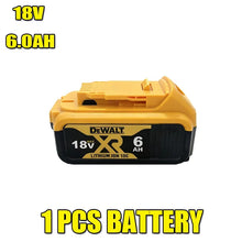 DEWALT DCF921 front view with single battery in yellow and black