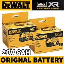 DEWALT XR battery pack yellow-black packaging, front view