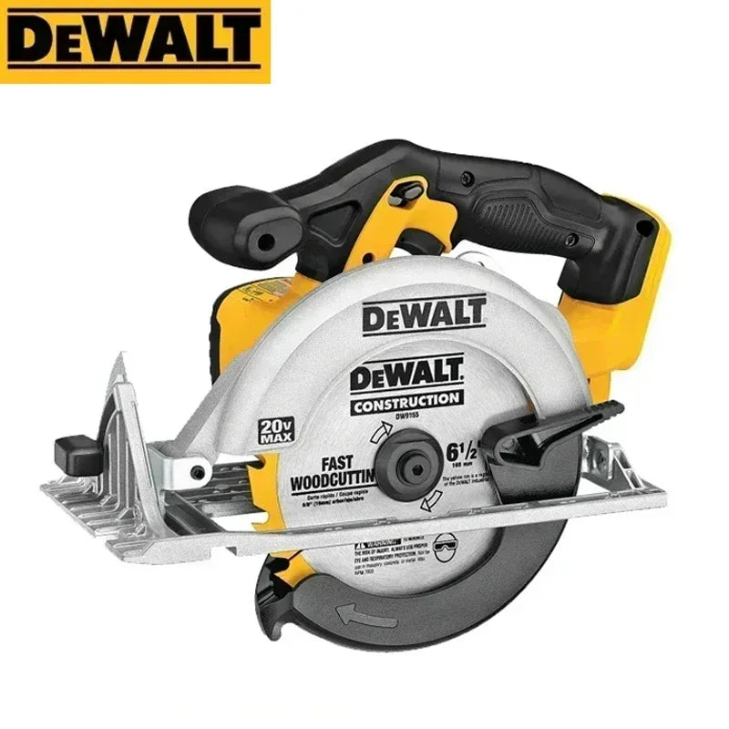 DEWALT DCS391 other view showing adjustable base and safety guard