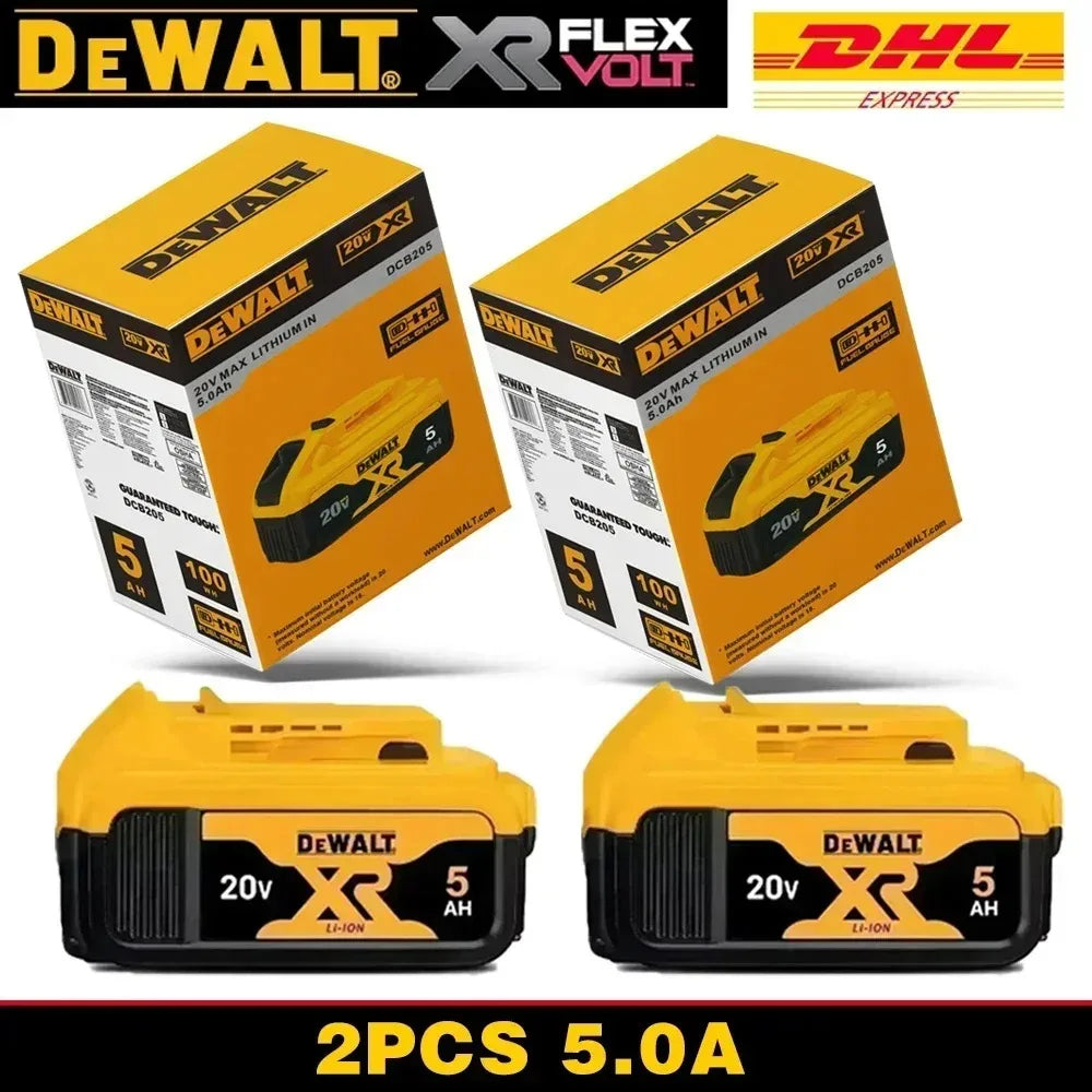 DeWALT Flex Volt battery detail close-up, black and green cells