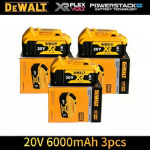 DeWalt 60V battery set packaging, yellow and black, 9600mAh