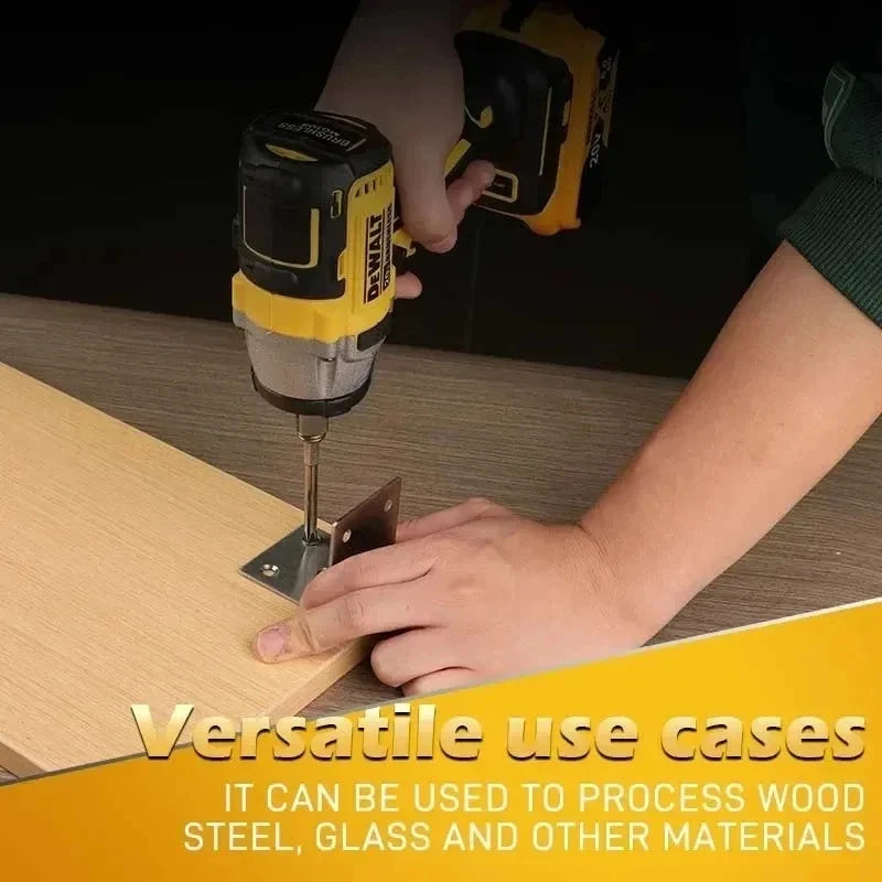 DeWalt DCF880 lifestyle shot, ergonomic handle on yellow and black wrench
