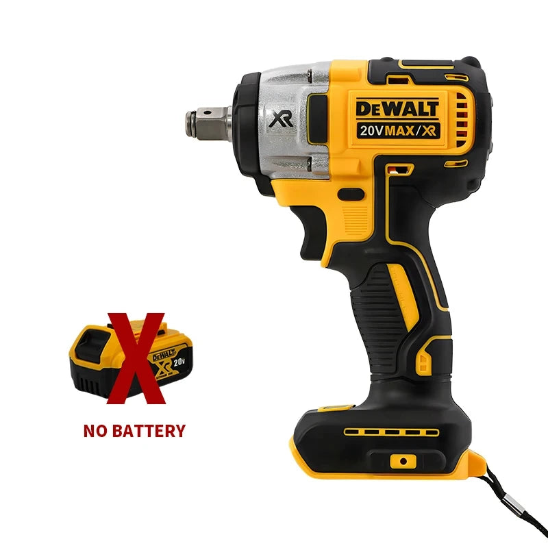 DeWalt DCF880 front view side angle, compact cordless impact wrench without battery