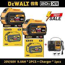 DeWALT FlexVolt battery pack packaging, yellow and black, 6Ah capacity