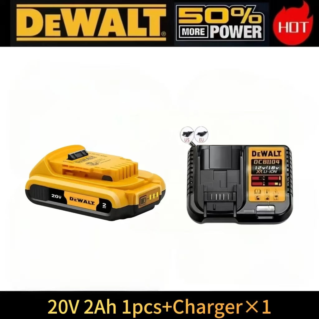 Dewalt 60V/20V battery pack in yellow and black packaging, front view