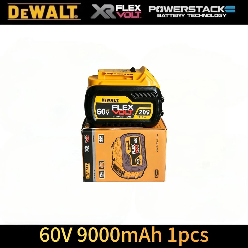 Dewalt 20V battery pack packaging, single yellow and black pack