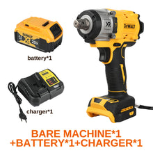 DEWALT DCF922 battery-compatible side view, yellow and black impact wrench