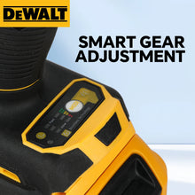 DEWALT DCF922 smart gear adjustment detail on yellow and black tool