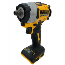 Dewalt DCF922 impact wrench ergonomic grip side view, yellow and black