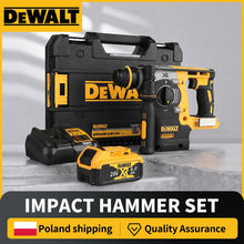 DEWALT DCH273 packaging, black and yellow impact hammer set front view
