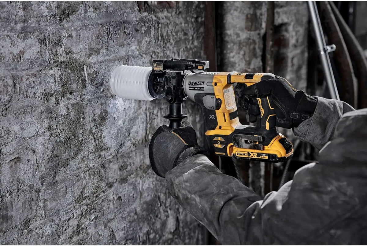 Dewalt DCH172N lifestyle shot in natural setting with LED light