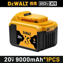 DeWALT FlexVolt battery pack packaging, yellow and black, 60V 9000mAh