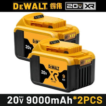 DeWALT FlexVolt battery pack packaging, yellow and black, 20V 9000mAh