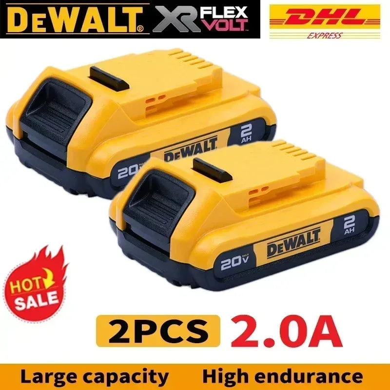DeWALT FlexVolt three 60V 9.0A batteries packaging, yellow and black