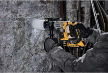 DEWALT DCH172N cordless concrete drill detail, yellow and black brushless