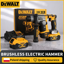 DEWALT DCH172N packaging, yellow and black brushless hammer drill