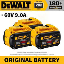 Dewalt 20V battery charger combo packaging, yellow and black battery set