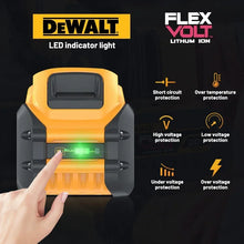 DeWALT FlexVolt battery pack black and yellow, high-capacity packaging view