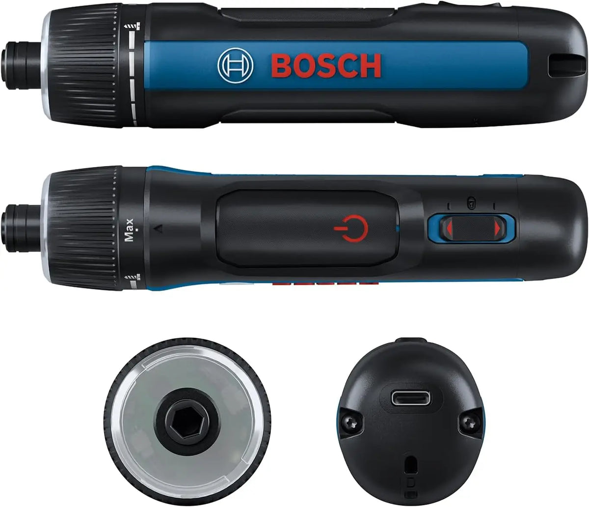 Bosch GO 3 front view, buttons and logo in black, blue, and red