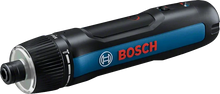 Bosch GO 3 side view, black and blue screwdriver with logo