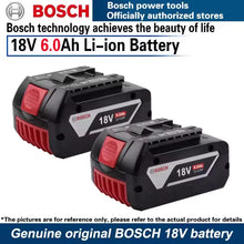 Bosch 18V battery pack in black packaging, two batteries shown