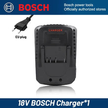 Bosch 18V battery power system packaging, professional design in blue