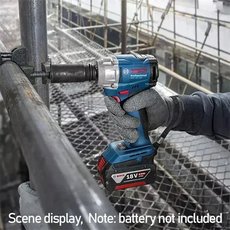 Bosch GDS18V-35 detail close-up of impact wrench dimensions