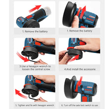Bosch angle grinder instructions step-by-step guidance on tool operation