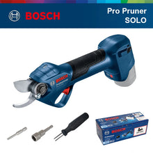 Bosch 12V Pro Pruner packaging accessories view with cordless design