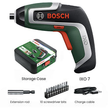Bosch screwdriver kit with storage case and charging cable