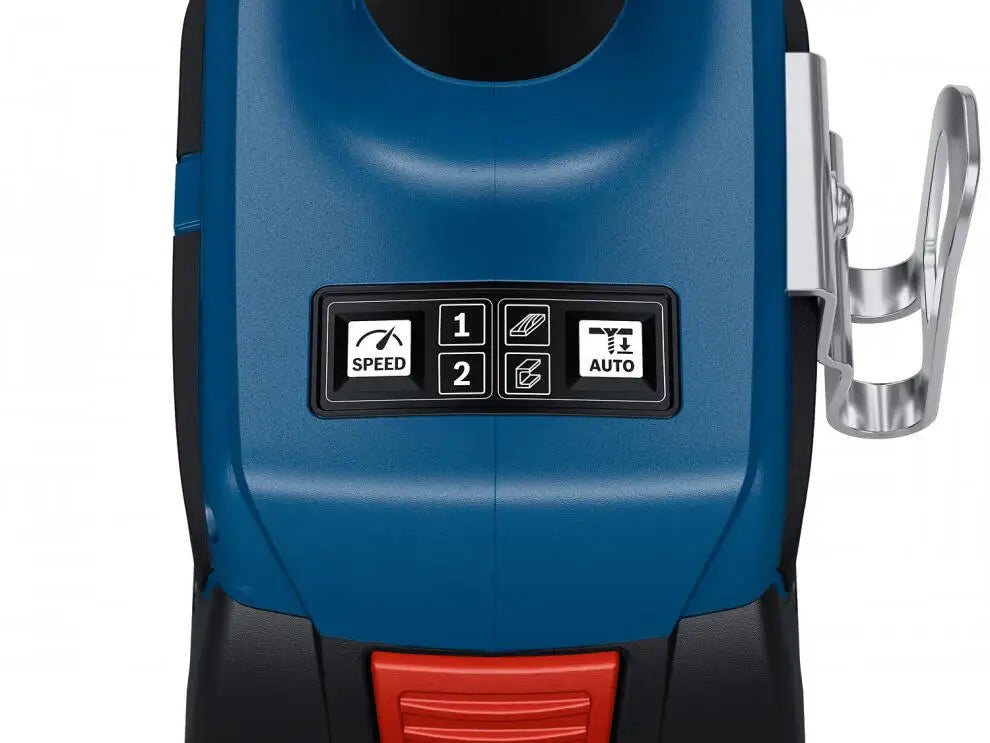 Bosch GDR 18V-215 specification sheet detail in blue and white