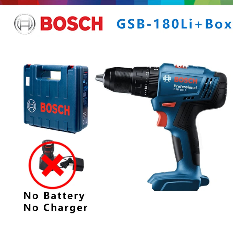 Bosch GSB183 drill compact design in blue and black