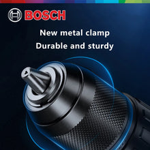 Bosch GSB183 metal clamp detail in black and silver