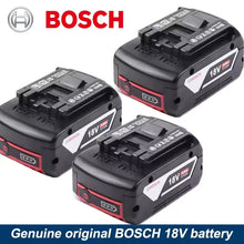 Bosch 18V battery pack black front view on white background