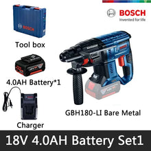 Bosch GBH 180-LI battery tool set packaging with 18V battery