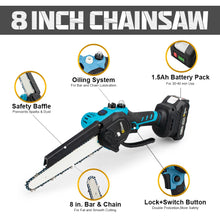 Gisam chainsaw features close-up, auto oiling and safety lock