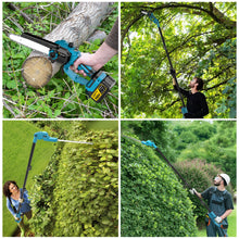 Gisam trimming pole in use, adjustable height ergonomic design