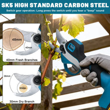 Gisam pruning shears blade detail close-up, carbon steel edge