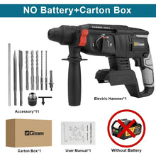 Gisam hammer drill lifestyle action, multiple angles in use