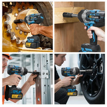 Gisam cordless impact wrench in use, ergonomic design lifestyle shot