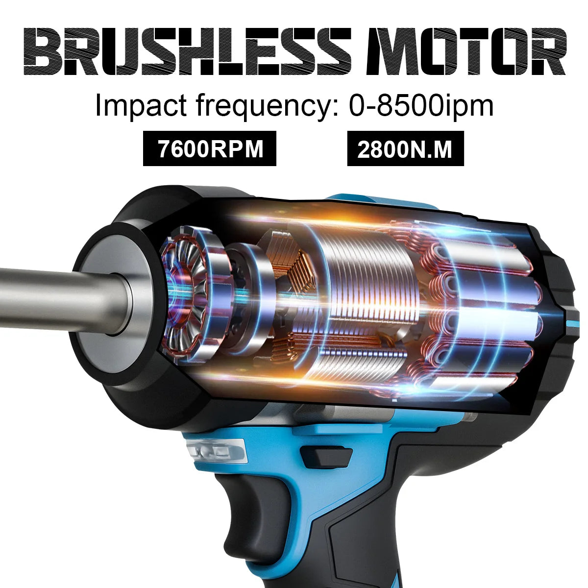 Gisam speed control detail with user instructions, brushless motor close-up