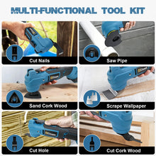 Gisam tool close-up showing interchangeable heads in blue and black