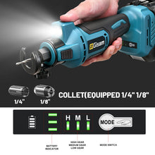 Gisam electric drywall cutter packaging essentials, blue and white