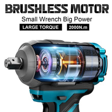 Gisam brushless motor detail, blue black silver design close-up