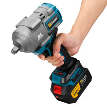 Gisam cordless impact wrench lifestyle shot, ergonomic grip in studio