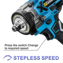 Gisam cordless impact wrench stepless speed control detail
